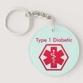 Diabetic Medical Alert Keychain
