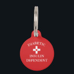 Diabetic Medical Alert Pet Tag<br><div class="desc">Diabetic Medical Alert Pet Tag</div>