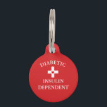 Diabetic Medical Alert Pet Tag<br><div class="desc">Diabetic Medical Alert Pet Tag</div>