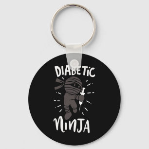 Diabetic Ninja Type 1 Diabetes Doctor Diabetes Awa Keychain