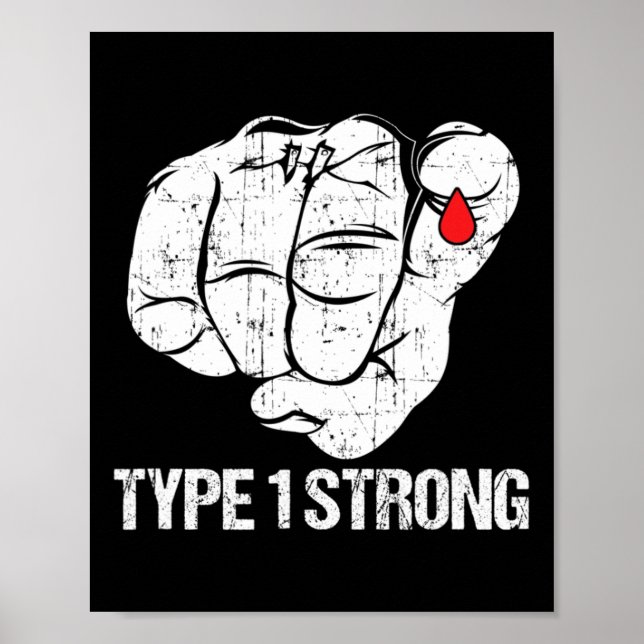 Diabetic Patients Fighter Awareness Diabetes Type  Poster (Front)