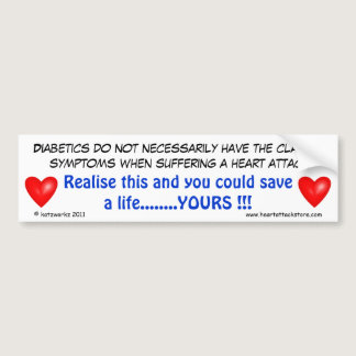 Diabetics do not necessarily have bumper sticker