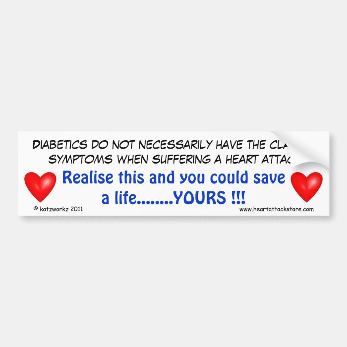 Diabetics do not necessarily have bumper stickers