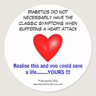Diabetics do not necessarily have classic round sticker