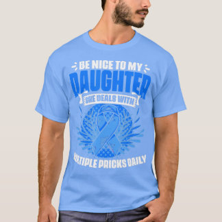 Diabetics Warrior Daughter Diabetic Diabetes Aware T-Shirt