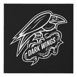 Diablo Dark Wings Faux Canvas Print