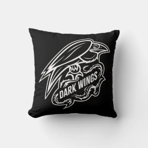 Diablo Dark Wings Throw Pillow