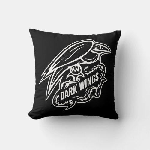 Diablo  Dark Wings Throw Pillow