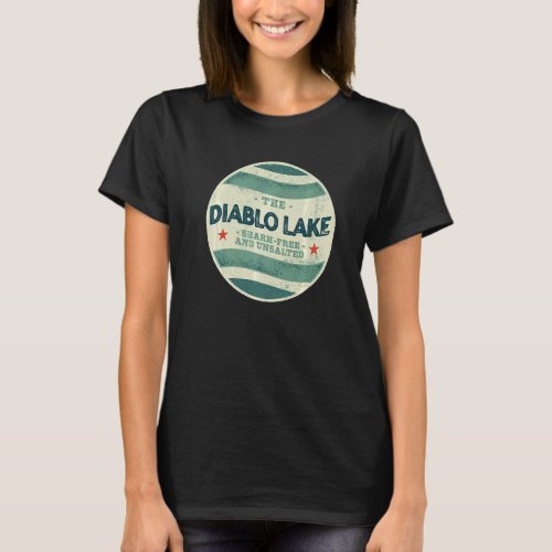 Diablo Lake Shark Free and Unsalted Camping Washin T_Shirt