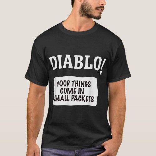 Diablo Spicy Sauce Lazy Halloween Costumes Fire Mi T_Shirt