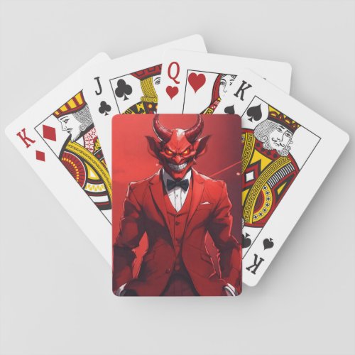 Diabolic Greetings Devilish Design Card Playing Cards