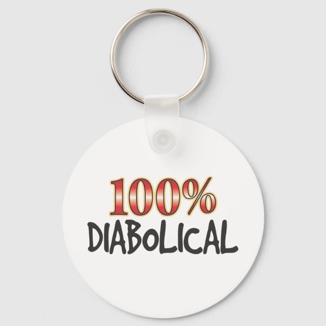 Diabolical 100 Percent Keychain (Front)