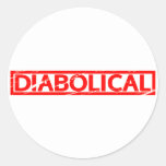 Diabolical Stamp Classic Round Sticker