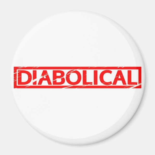 Diabolical Stamp Magnet (Front)
