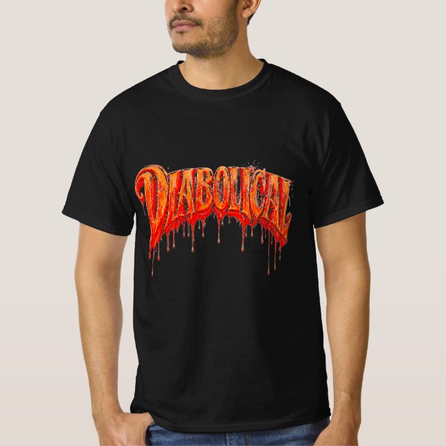 Diabolical V2 Gothic Horror T-Shirt (Front)