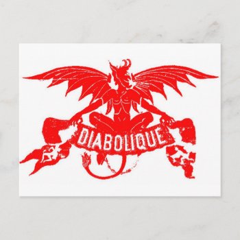 Diabolique Devil Satan Vintage Cigar Label Art Postcard by PrintTiques at Zazzle