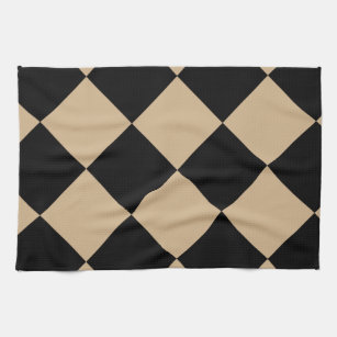 Brown and Black Checkered Towels – GOOD FRIEND