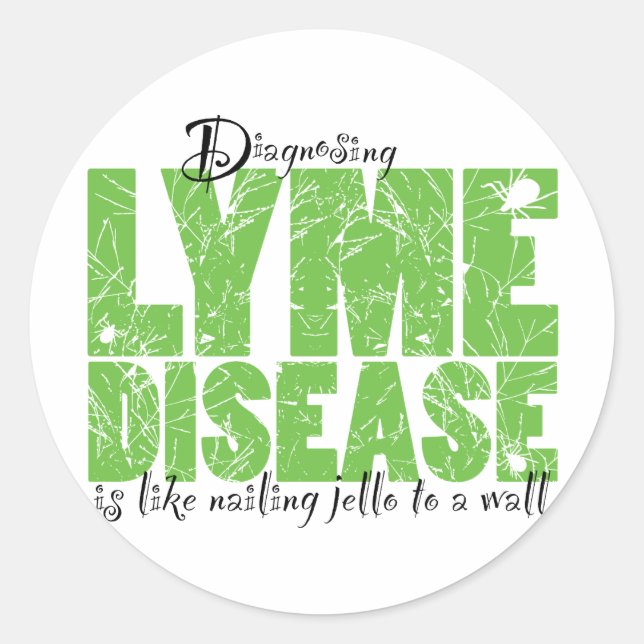 Diagnosing Lyme Disease Classic Round Sticker (Front)