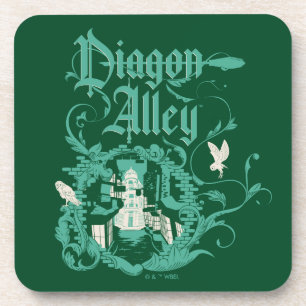 DIAGON ALLEY™ Vintage Graphic Beverage Coaster