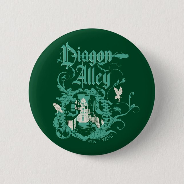 DIAGON ALLEY™ Vintage Graphic Button (Front)