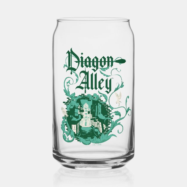 DIAGON ALLEY™ Vintage Graphic Can Glass (Front)