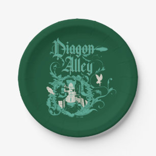 DIAGON ALLEY™ Vintage Graphic Paper Plates
