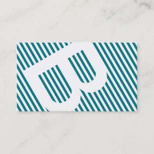 diagonal blinds blue business card