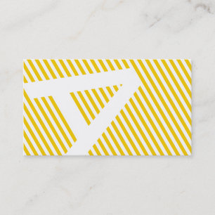 diagonal blinds gold business card