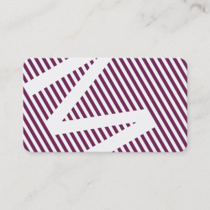 diagonal blinds purple wine business card