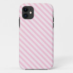 Diagonal Blossom Pink Stripes Iphone 11 Case at Zazzle