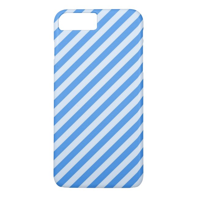 Diagonal Blue Striped Case-Mate iPhone Case (Back)
