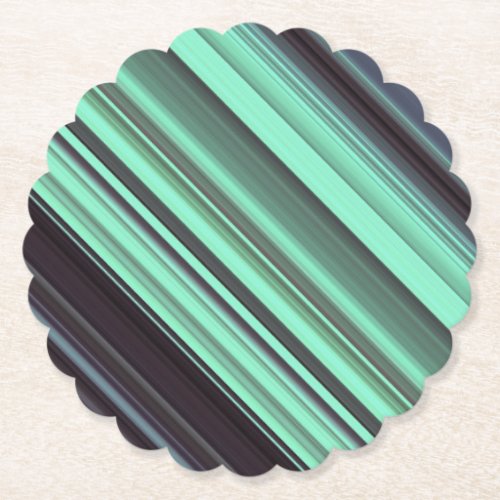Diagonal Colored Stripes Background _ Green Paper Coaster
