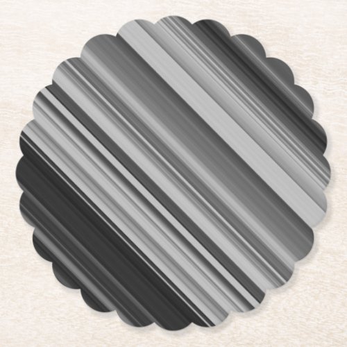 Diagonal Colored Stripes Background _ Grey Paper Coaster
