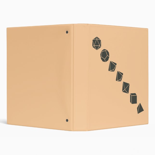 Diagonal Dice (Dark) 3 Ring Binder (Background)