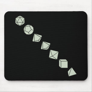 Diagonal Dice (Light) Mouse Pad
