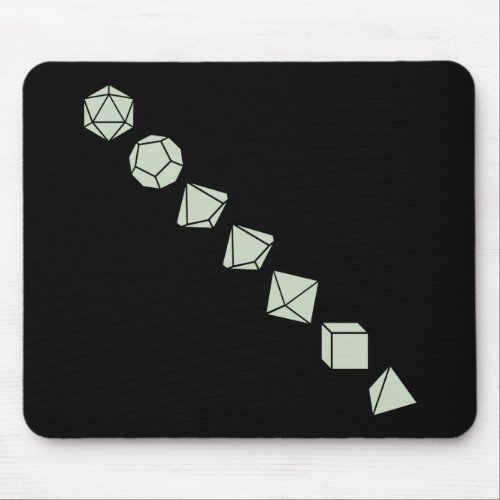 Diagonal Dice Light Mouse Pad