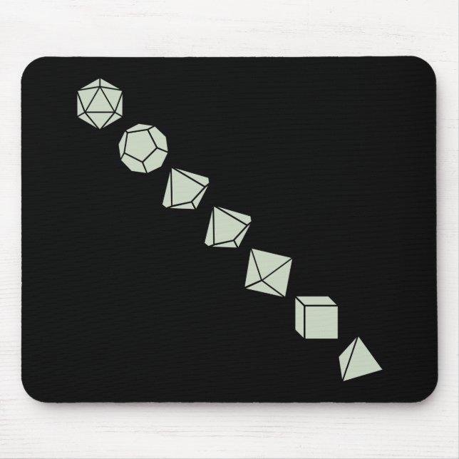 Diagonal Dice (Light) Mouse Pad (Front)