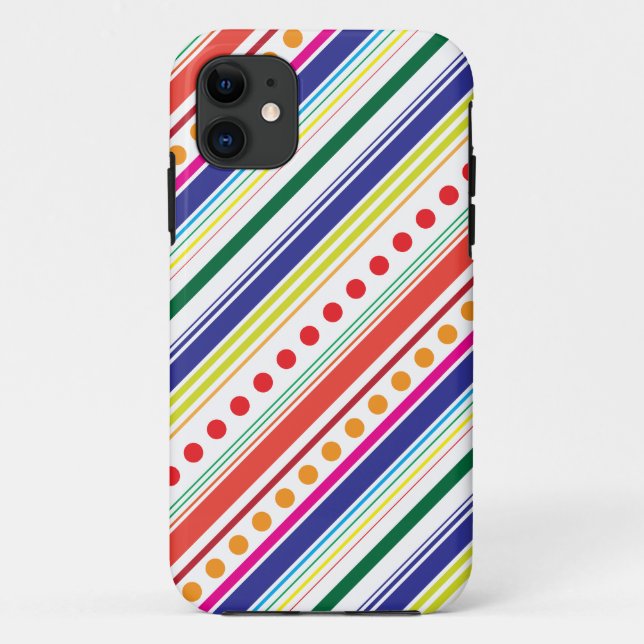 Diagonal Dots Case-Mate iPhone Case (Back)