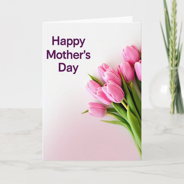 Diagonal Floral Bloom Card (Front)