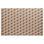 Diagonal Footballs Pattern on Tan Fabric