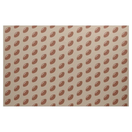 Diagonal Footballs Pattern on Tan Fabric