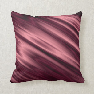 diagonal gold metallic satin fabric throw pillow