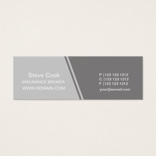 Original Shades of  Grays Profile Business Cards