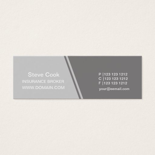 Customizable Original Shades of  Grays Profile Business Cards