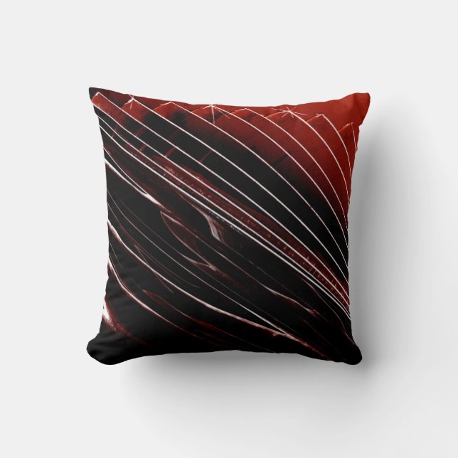 Diagonal Line Design Throw Pillow (Front)