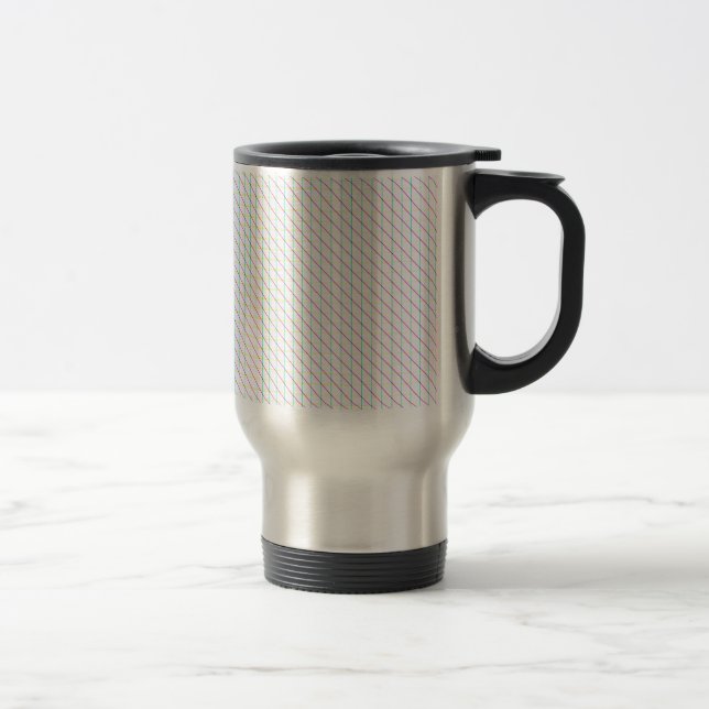 Diagonal Lines Travel Mug (Right)