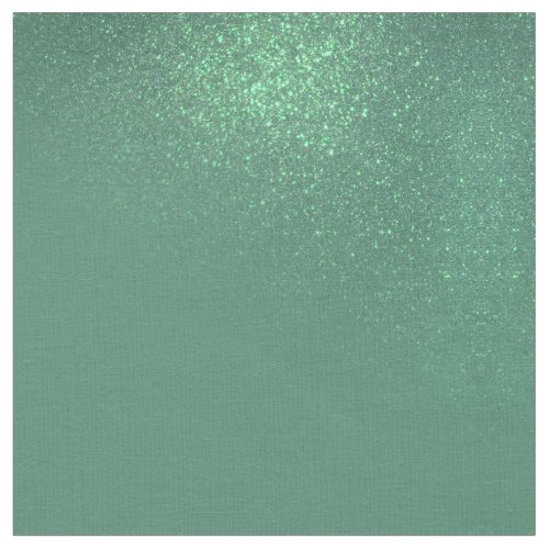 Diagonal Mermaid Teal Green Glitter Gradient Ombre Fabric