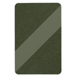 Diagonal Moss Green Modern Magnet – Customizable
