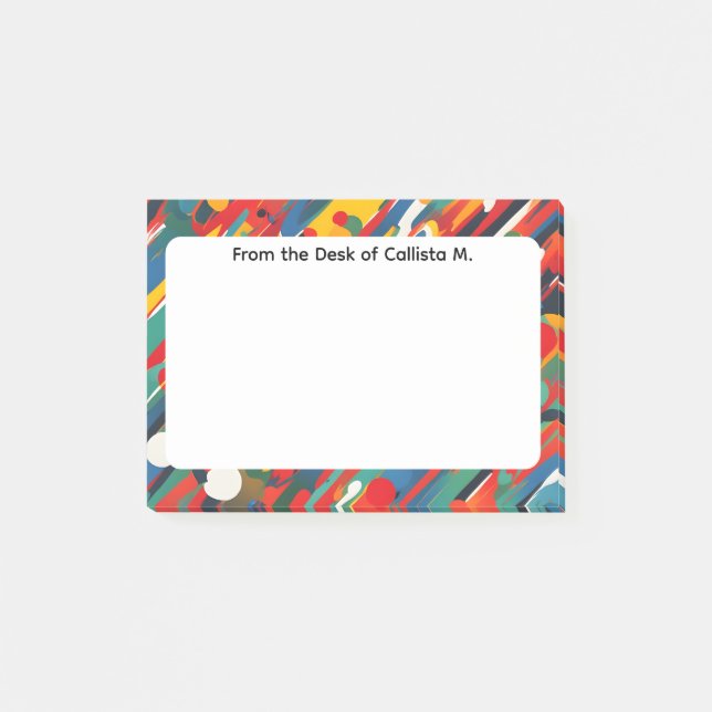 Diagonal Paint Splash Post-it Notes (Front)