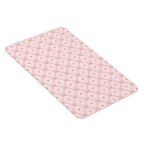 diagonal pattern pink candy hearts magnet